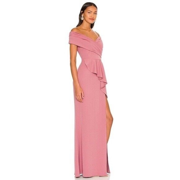 Katie May Hit The Mark Gown in Mulberry - Picture 2 of 7